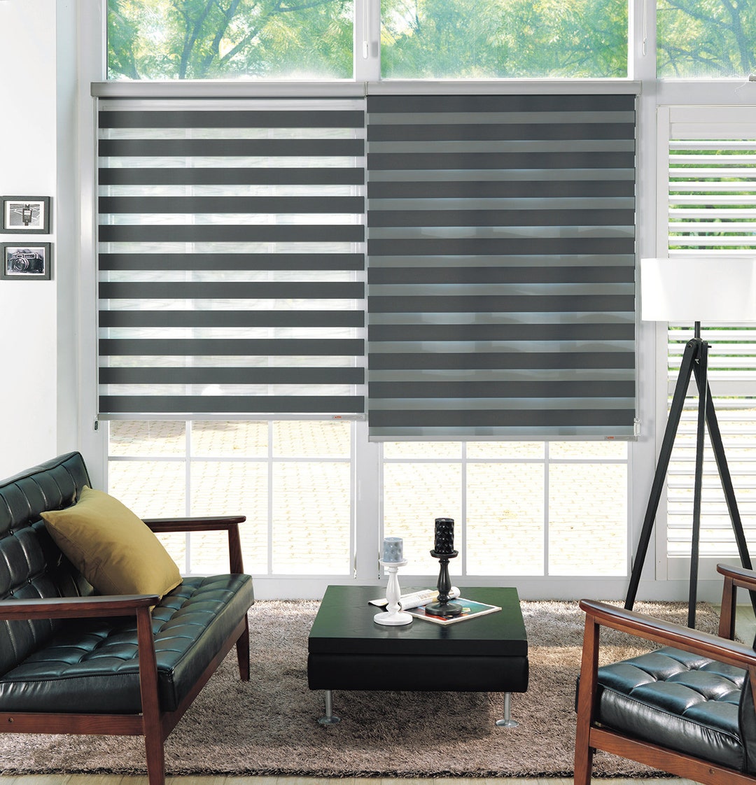 Banded Shades, Combi Blinds Jupiter Light Filtering Window Covering