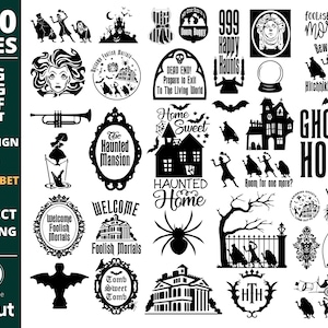 Haunted Mansion SVG Bundle | Layered Haunted Mansion SVG | Scary Haunted House SVG | Horror svg, Halloween svg, Ghost svg