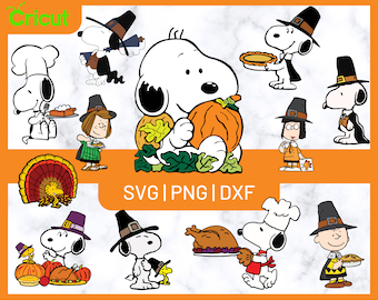 Thanksgiving Peanuts SVG Bundle, Thanksgiving Svg, Thanksgiving Snoopy Svg Turkey Svg, Pumpkin Svg, Pie Svg, Family - Instant Download