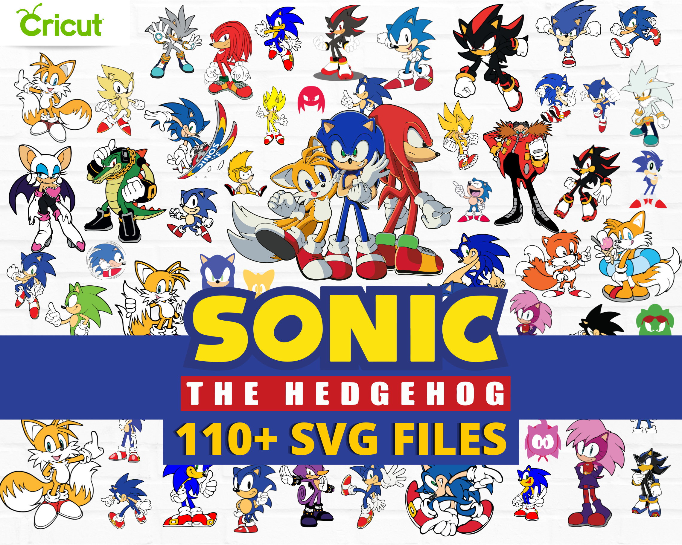 SONIC SVG, The Hedgehog Svg, Sonic Bundle Svg, Sonic Layered Svg, Sonic ...