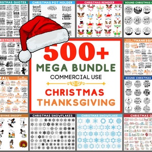 Paquete MEGA DE NAVIDAD Y ACCIÓN DE GRACIAS, más de 500 diseños, Navidad 2022 svg, Acción de Gracias svg, Navidad svg, Citas de Navidad Svg, Otoño Svg