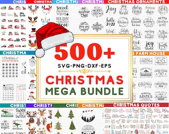 Christmas SVG Mega Bundle: 500+ Designs, Commercial Use (Digital Download)