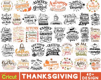 Thanksgiving SVG Bundle, Fall SVG Bundle, Fall Svg, Autumn Svg, Fall Svg Designs, Fall Sign svg, Autumn Bundle Svg, Cricut, Silhouette, PNG