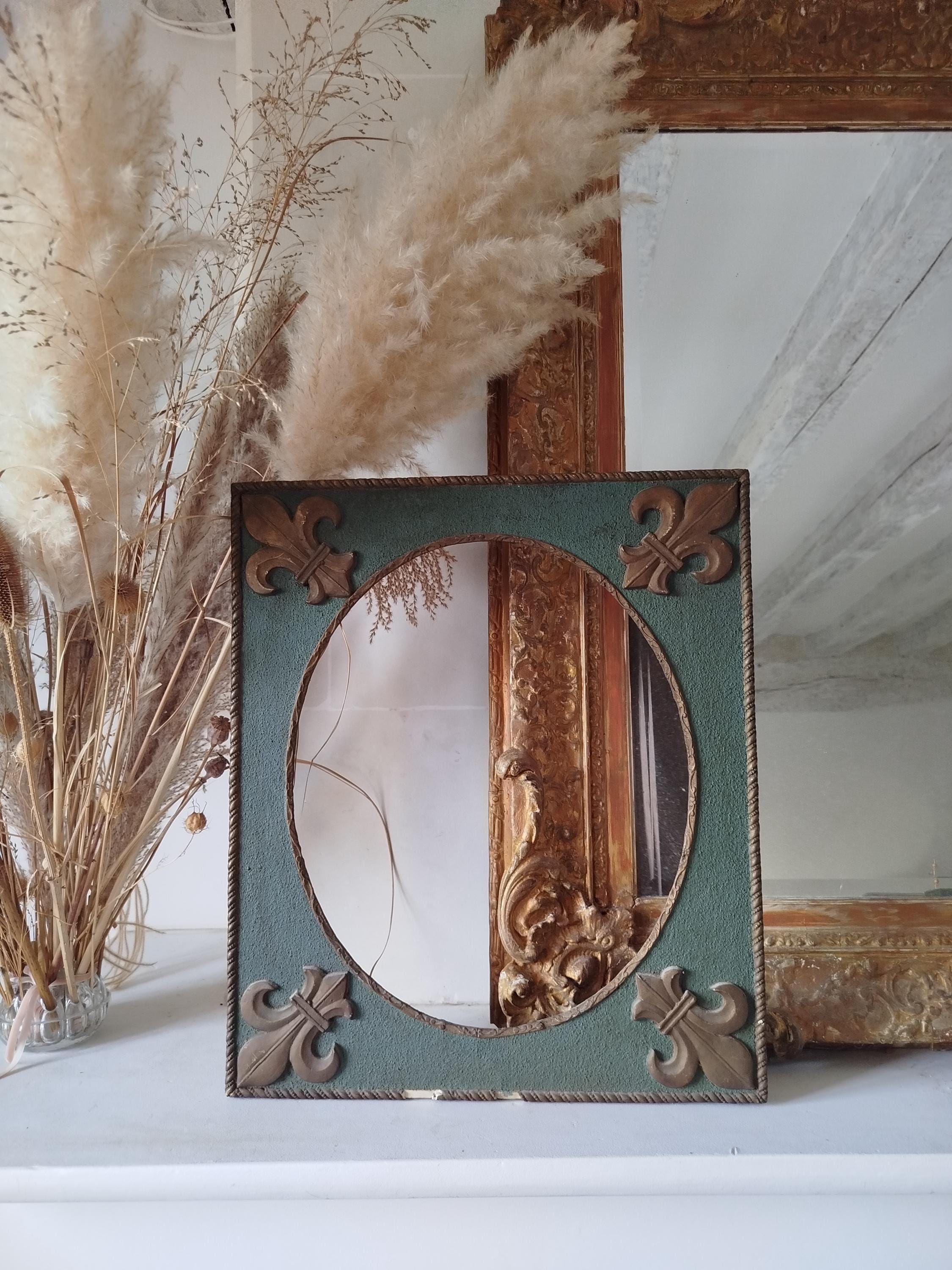 French Antique Wooden Frame, Ornate Fleur De Lys Design - Etsy
