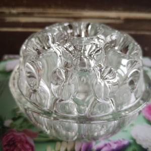 Grenouille fleurie en verre vintage, 19 trous, Grenouille fleurie des années 30