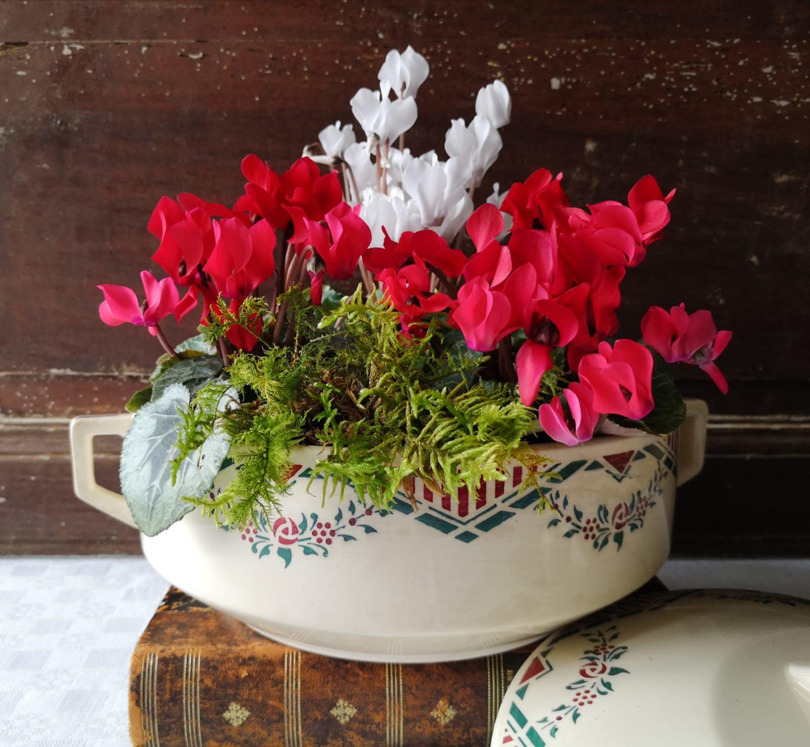 Français Antique Ironstone Tureen avec Couvercle, Fabriqué Par Hamage & Moulin Des Loups Nord', Modè