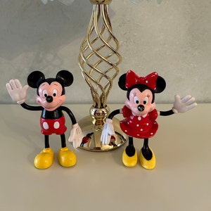 Disney Mickey Mouse and Minnie Mouse Posable Figurines Collectibles