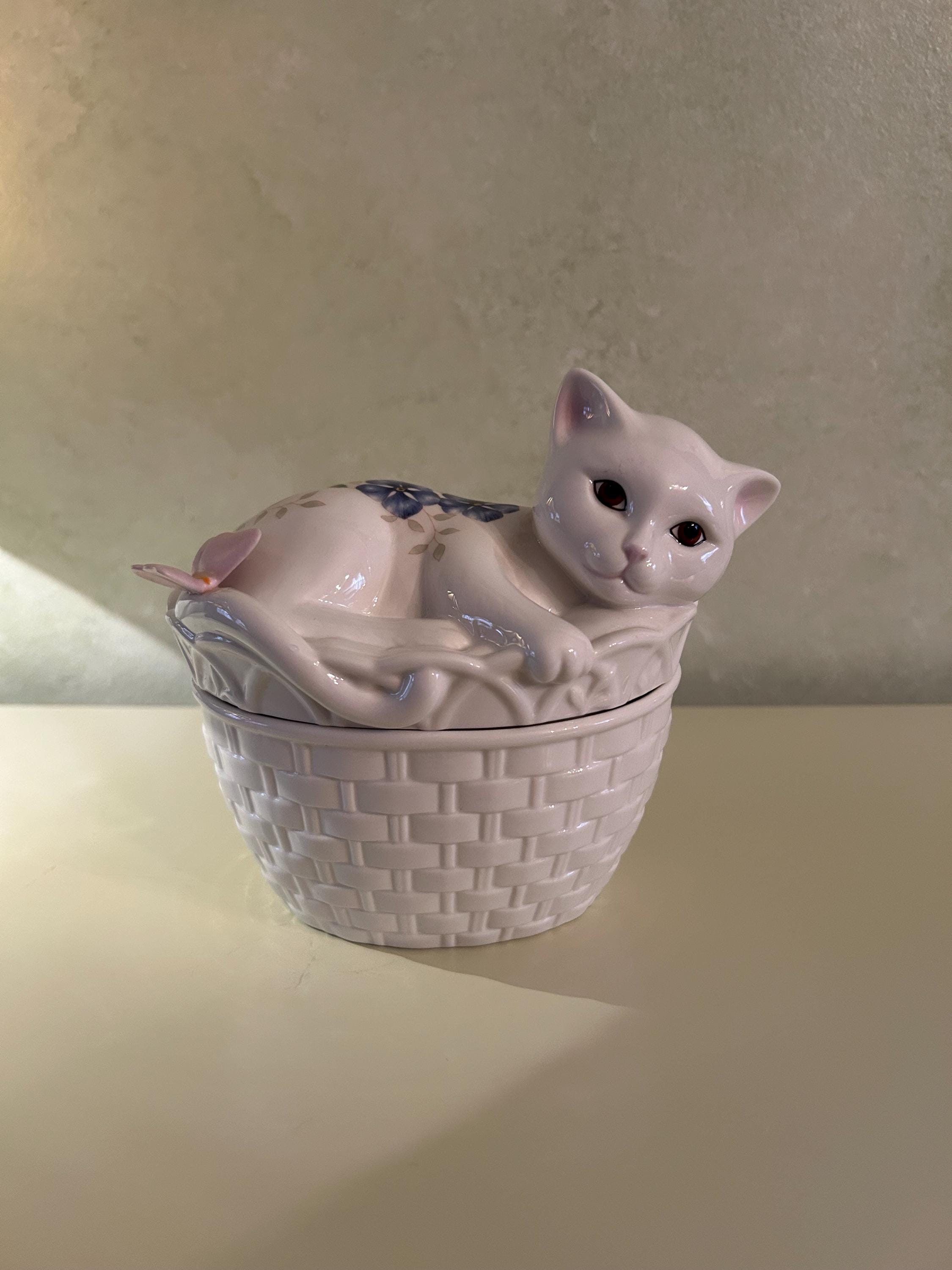 Lenox Cat With Butterfly - Etsy