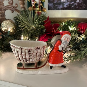 RARE  German Christmas Santa Planter