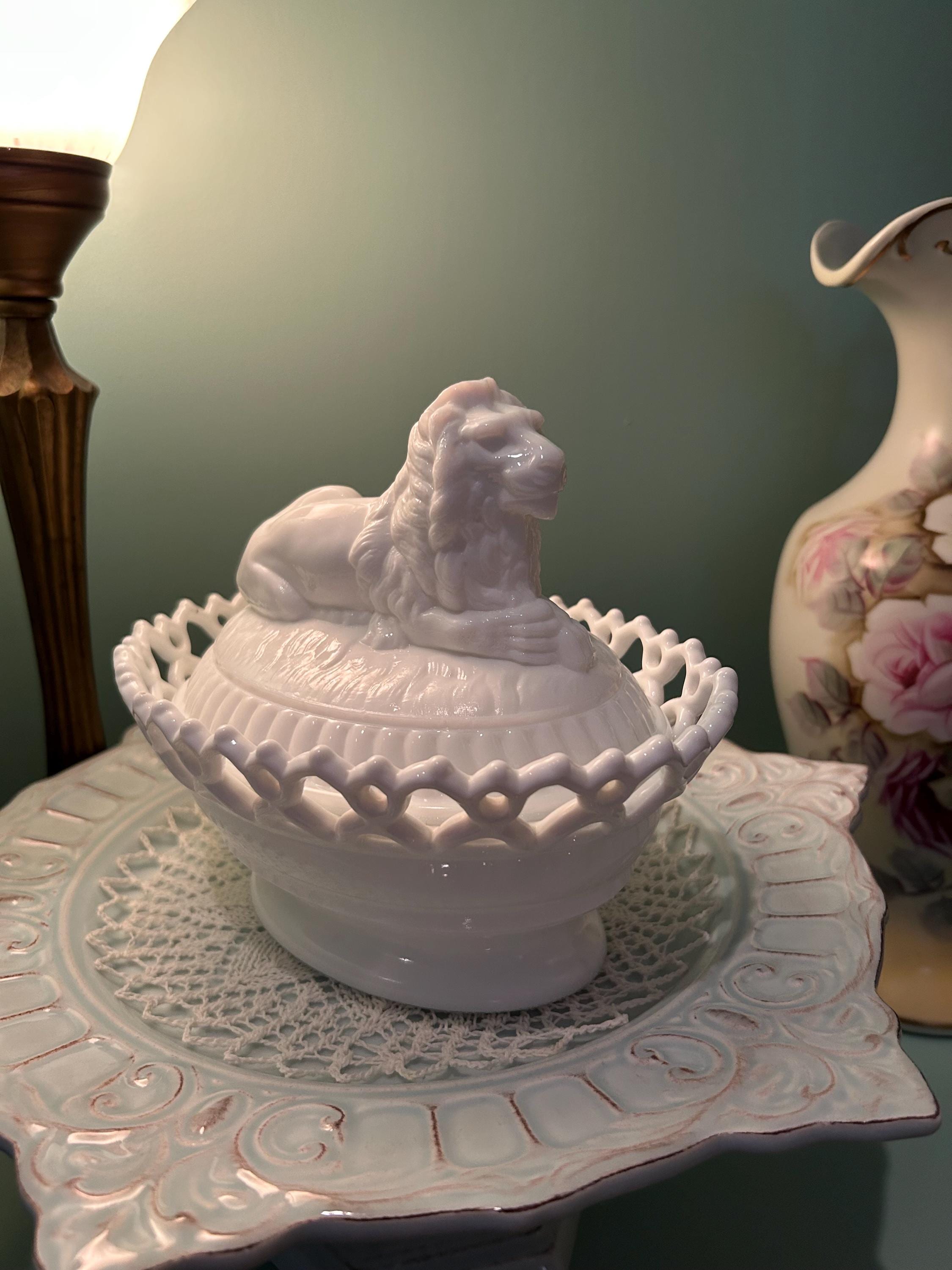 Atterbury Lion Dish - Etsy