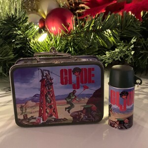 Vintage Joe Cool Lunch Box and Thermos Bottle