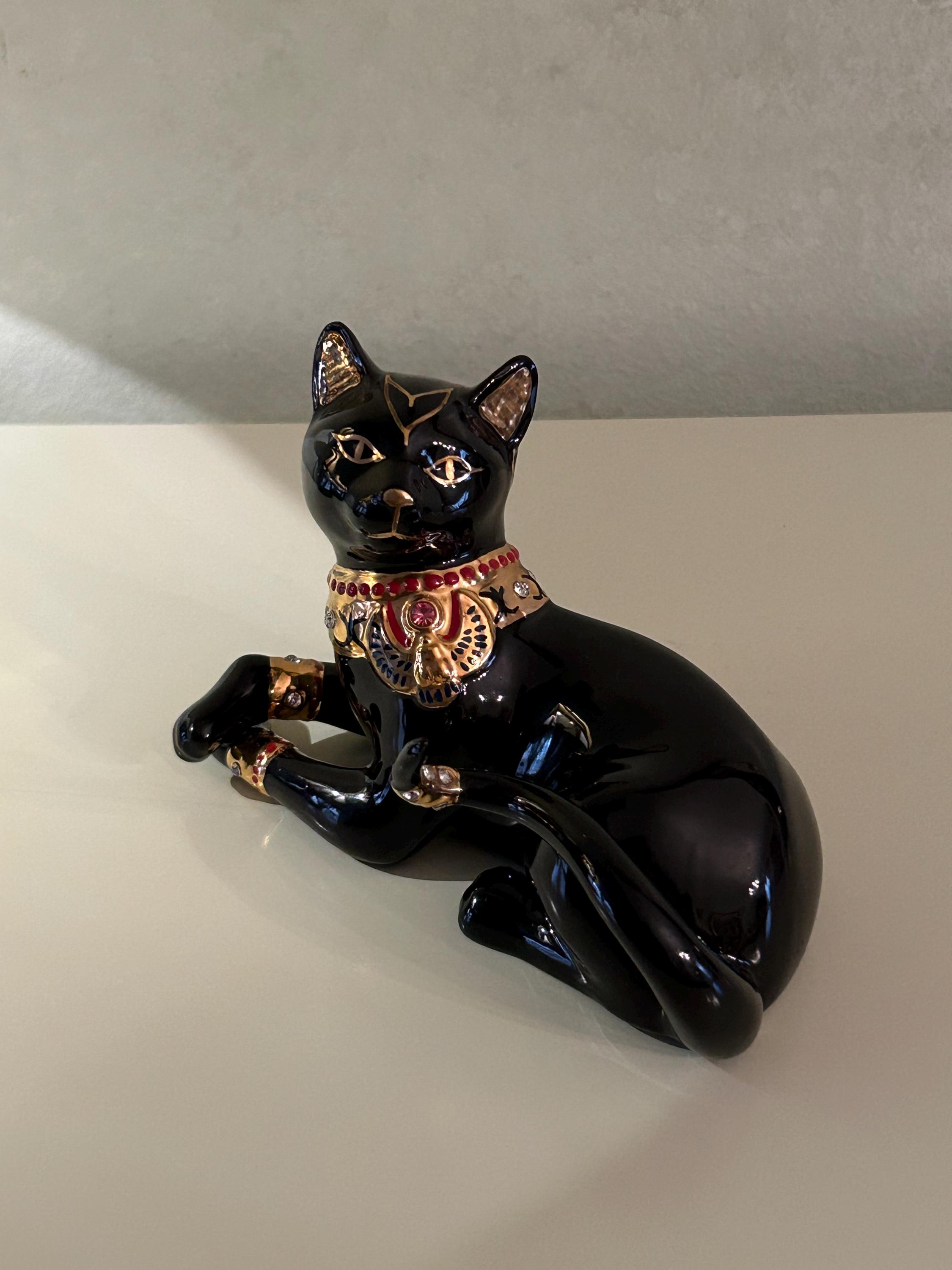 Lenox Cat Figurine - Etsy