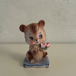 Anthropomorphic Bear Figurine Kitsch