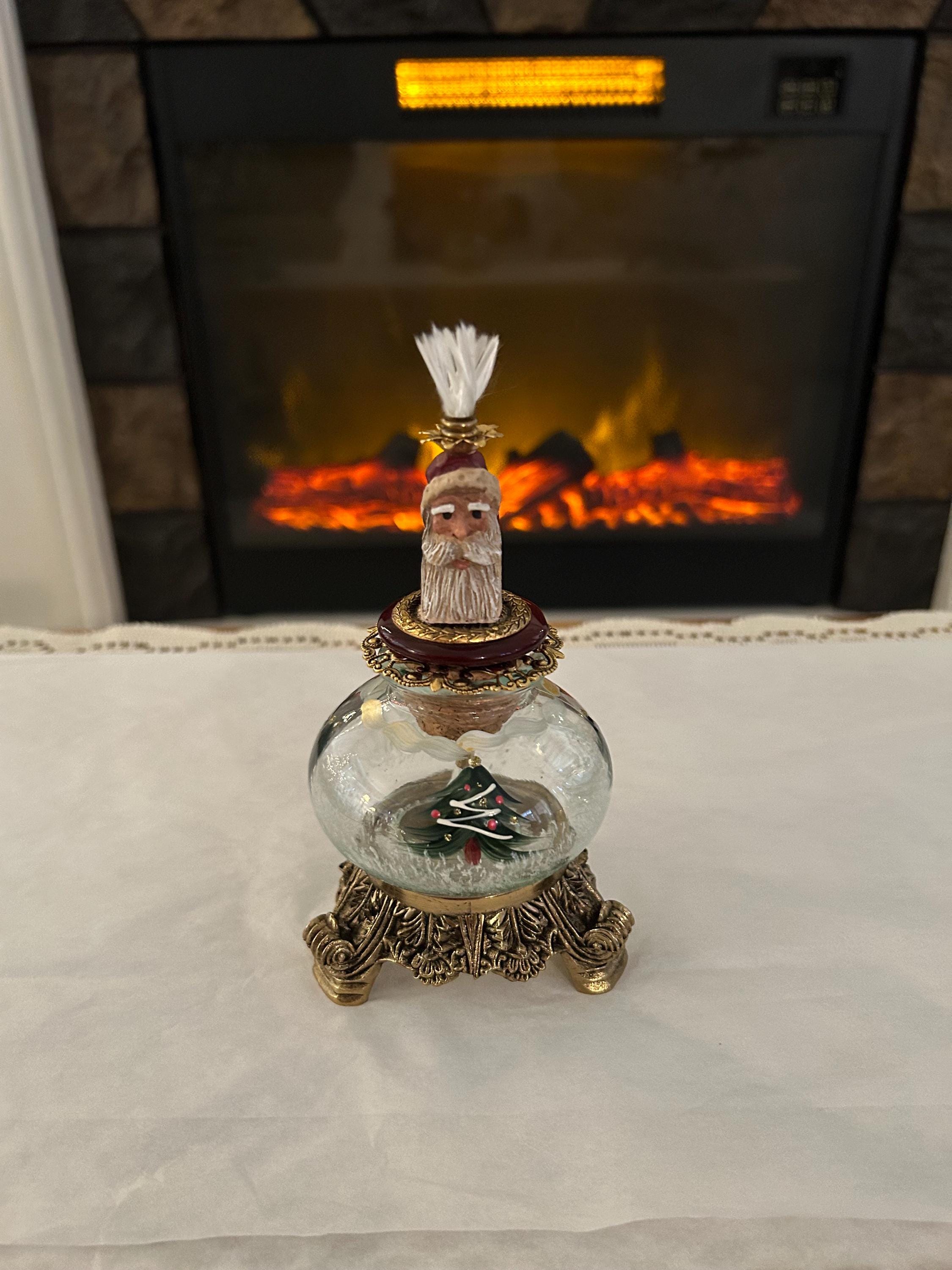 Vintage Santa Oil Lamp - Etsy