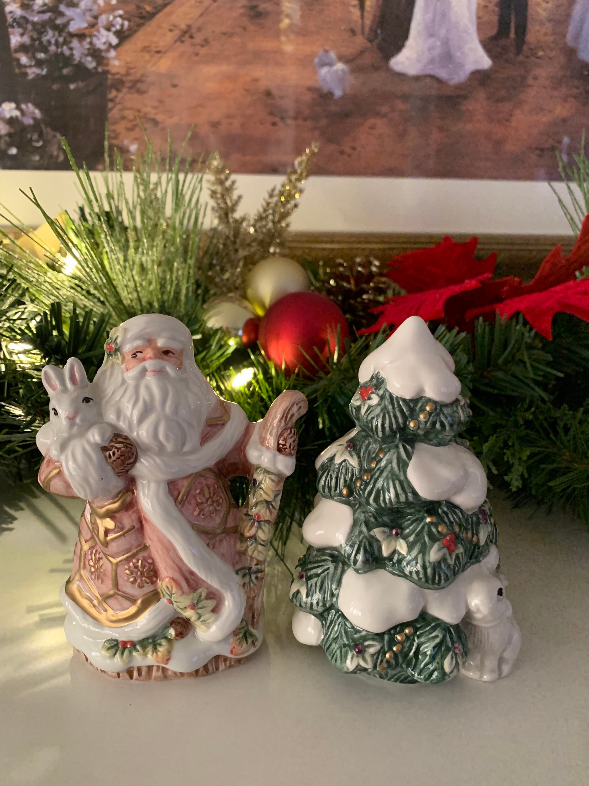 Fitz and Floyd Salt and Pepper Shakers Snowy Woods Set - Etsy