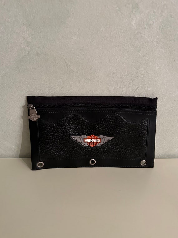 Harley Davidson Zipper Pouch Pen Pencil Case Storage … Gem