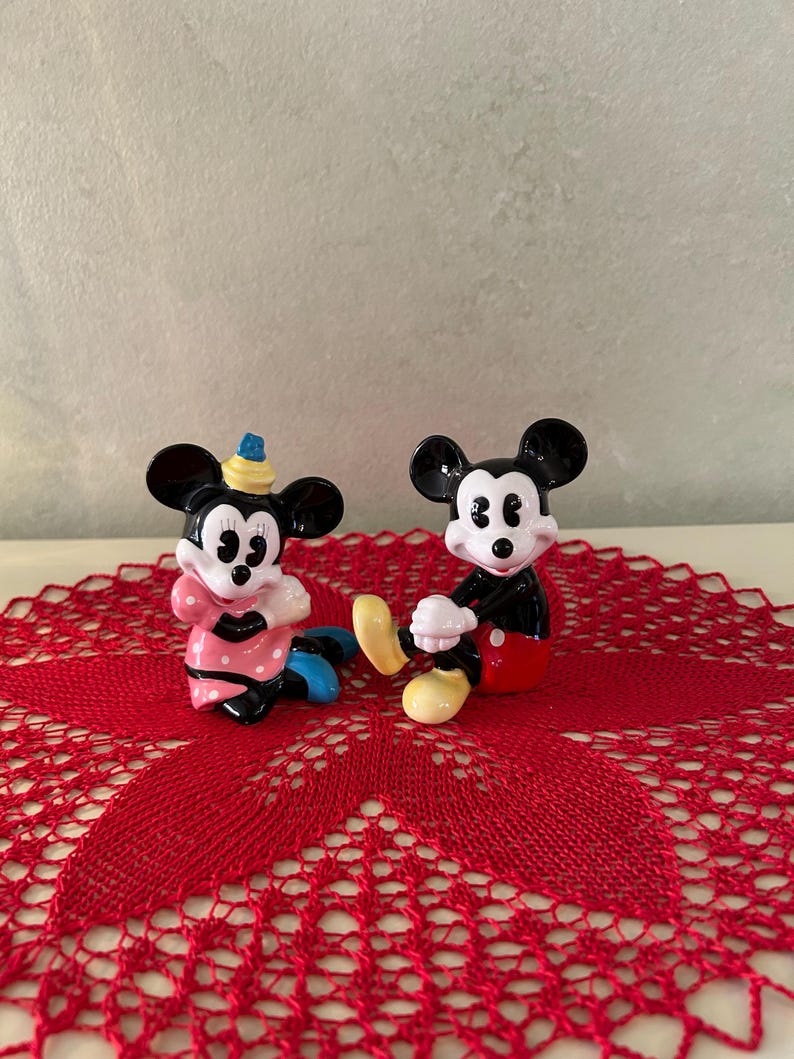 Vintage Walt Disney Mickey And Minnie Mouse Figurines image 8