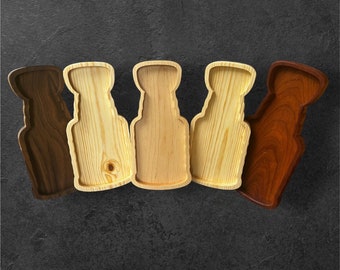 Plateau de service de la coupe Stanley : cadeau de hockey en bois dur