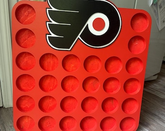 Philadelphia Flyers Hockey Puck Display Board