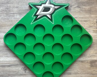 Dallas Stars Hockey Puck Display Board