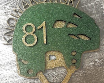 Casque personnalisé Tournoi de hockey Enseignes de porte peintes Commandes d'équipes à prix réduit pour une personne et à l'extérieur