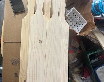 Pagaie vierge pour fraternité et sororité - Pagaie grecque inachevée pour Big Little Reveal, créations d'associations d'étudiantes, cadeau de fraternité, pagaie en bois à faire soi-même