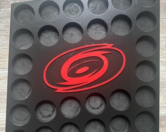 Carolina Hurricanes Hockey Puck Display Board