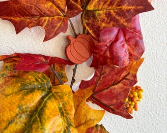 Pumpkin Decorations, Fall Decor Hanging Clips, Wall Hooks for Garland, Lights & Halloween Decorations, Renter Friendly Dorm Room accessories