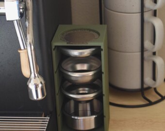 58mm Portafilter Basket Organizer Holder Shelf, Espresso Accessories Storage, Coffee Station Organizer, Puck Screen Tamper Stand, Barista