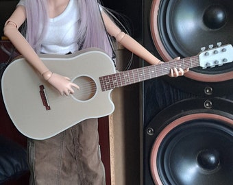 1:3 Scale Guitar. Suitable for Smart Doll and other 60cm  BJD Dolls.  4 colours available.