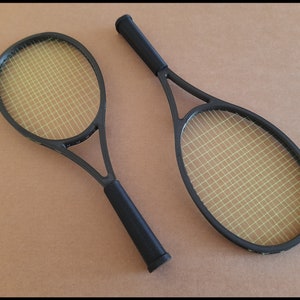 1:3 Scale Tennis Racquet for 60cm Dolls like Dollfie Dream & Smart Doll. Black/Green