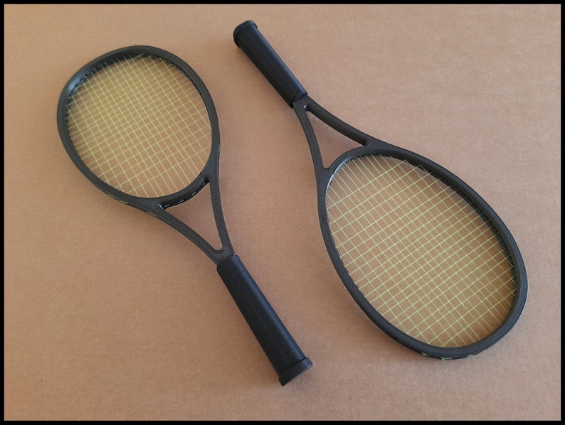 1:3 Scale Tennis Racquet for 60cm Dolls like Dollfie Dream & Smart Doll. Black/Green