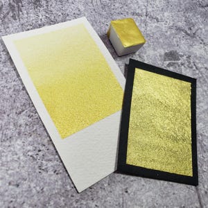 Moon Light handmade watercolor paint, handmade paint for painting, calligraphy, lettering. Handmade gift for artists.