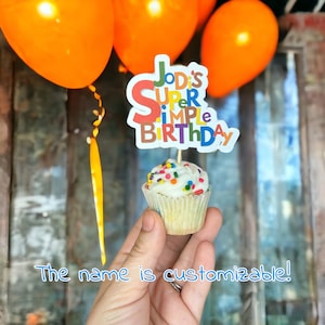 Super Simple Songs Cupcake Topper | Super Simple Songs Party Decor | Super Simple Songs Birthday Party Decorations | Super Simple Songs