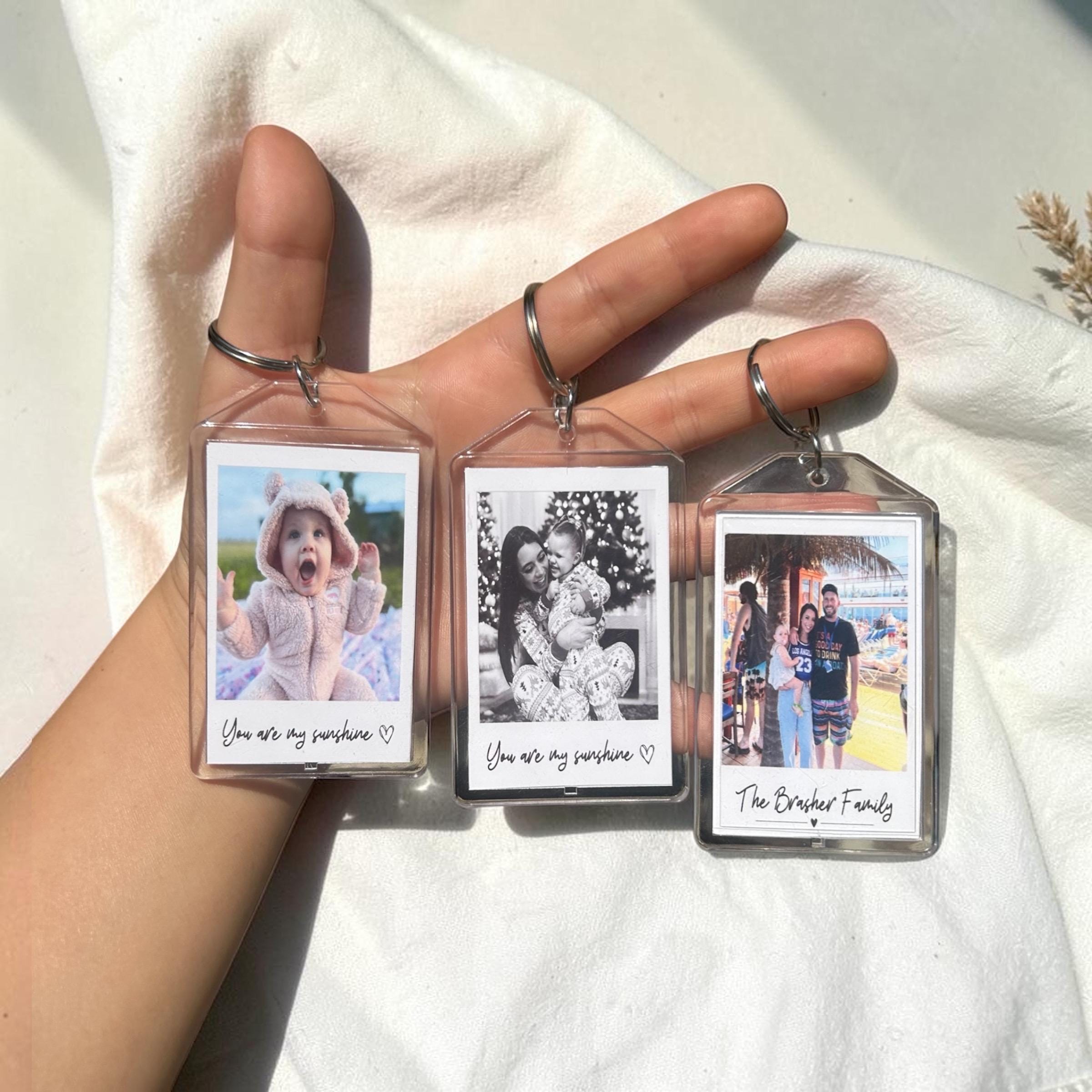 Personalized Photo Keychain | Custom Polaroid Picture Keychain