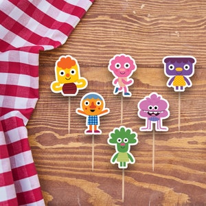Super Simple Songs Custom Name Cupcake Toppers | Super Simple Songs Cake Topper | Super Simple Songs Birthday | Super Simple Songs Party