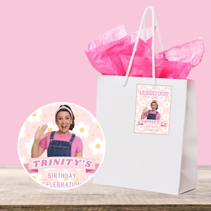 Ms. Rachel Birthday Thank You Tags | Editable Ms. Rachel Party Favors | Ms. Rachel Birthday Decorations | Digital Download