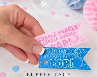 Ms. Rachel Bubble Wand Tags | Bubble Bubble Pop Party Favors | Ms. Rachel Birthday Decorations