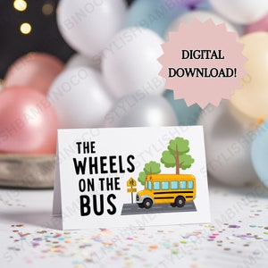 The Wheels On The Bus afdrukbare mevrouw Rachel Food Card | Mevrouw Rachel Tent Card | Mevrouw Rachel Bday | Mevrouw Rachel Feestdecoratie | Mevrouw Rachel Downloaden