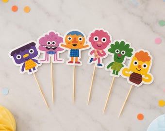 Super Simple Songs Cupcake Toppers | Super Simple Songs Birthday Party Decorations