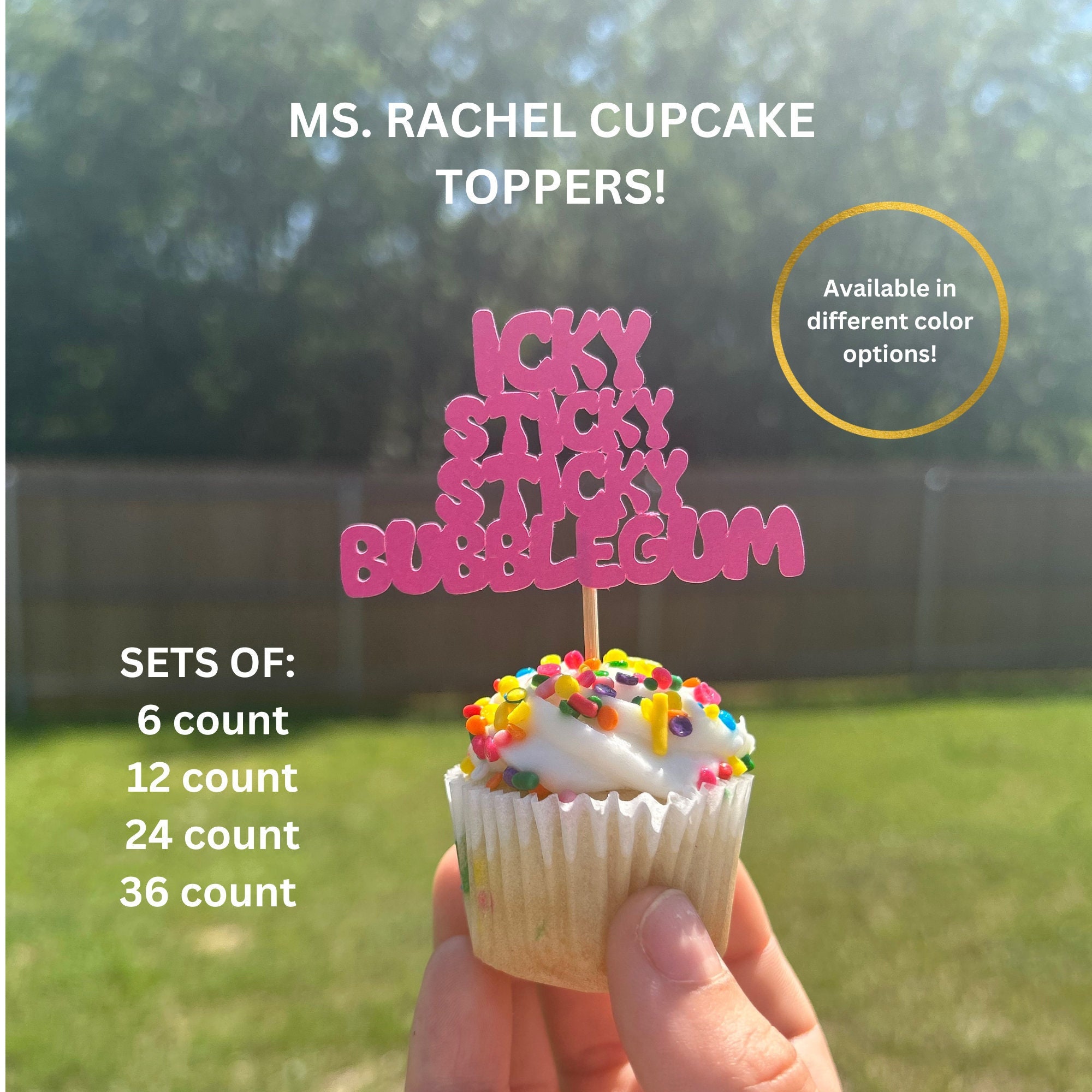 Ms. Rachel Cupcake Toppers Ms. Rachel Party Decorations Ms. Rachel