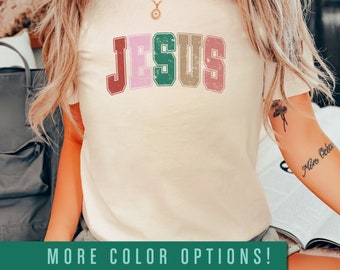 Jesus T-shirt,Easter Christian Outfit,Christian Clothing,Womens Christian T-shirt,Womens Easter Gift Shirt,Religious Shirt,Jesus Shirt