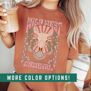 Country Concert Tee, Wild West, Cute Country Shirts, Cowgirl Shirt, Western Rodeo Tee, Large Graphic Tee, Western Graphic Tee for Women