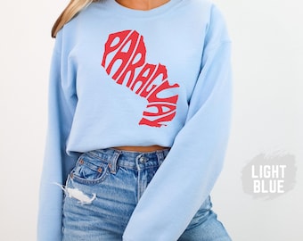 Paraguay Sweatshirt, T-shirt Paraguay Crewneck, Missions Sweatshirt, Viva Paraguayan, Paraguay Long Sleeve, Paraguay Sweater, Paraguay Gift