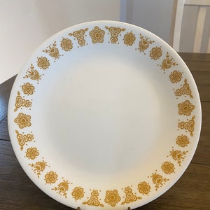 Vintage Corelle Butterfly Gold Luncheon Plates, Butterfly Gold Plates, Corelle Lunch/Salad Plates, Vintage Butterfly Gold Plates