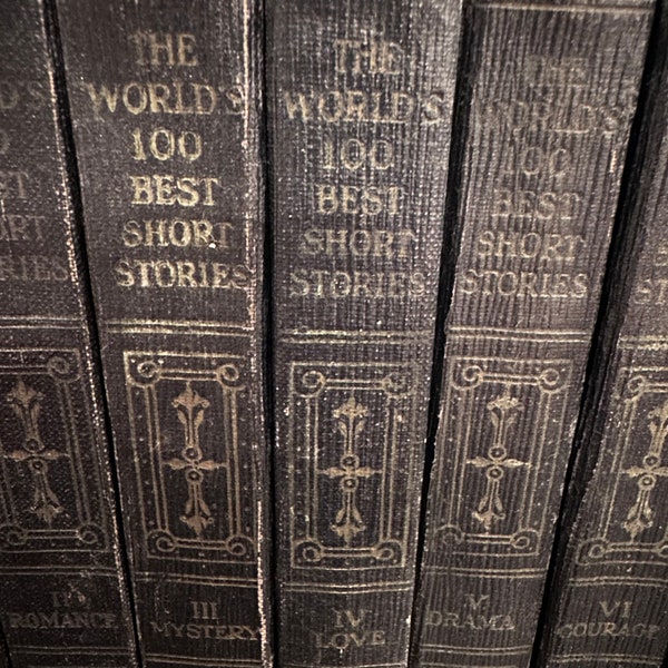 Vintage The World’s One Hundred Best Short Stories, Funk Wagnalls Company, Vintage Short Stories Books, Short Stories, Grant Overton