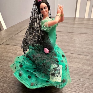 Vintage Marin Chiclana Doll, Flamenco Dancer Doll, Marin Chiclana Spanish Doll, Spanish Flamenco Dancer, T13