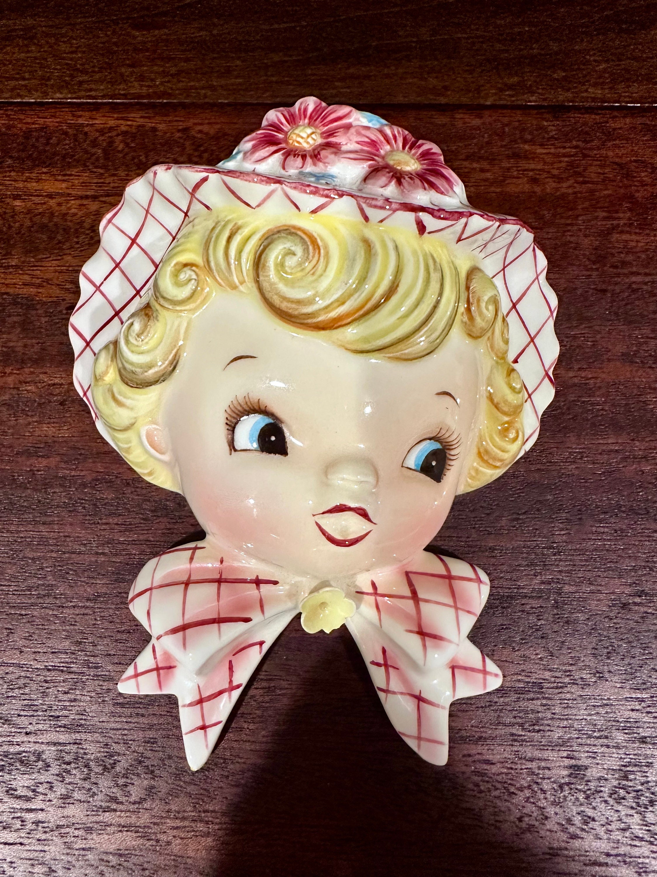 Vintage Lefton Miss Dainty Wall Pocket: ESD Japan Wall Hanging - Etsy