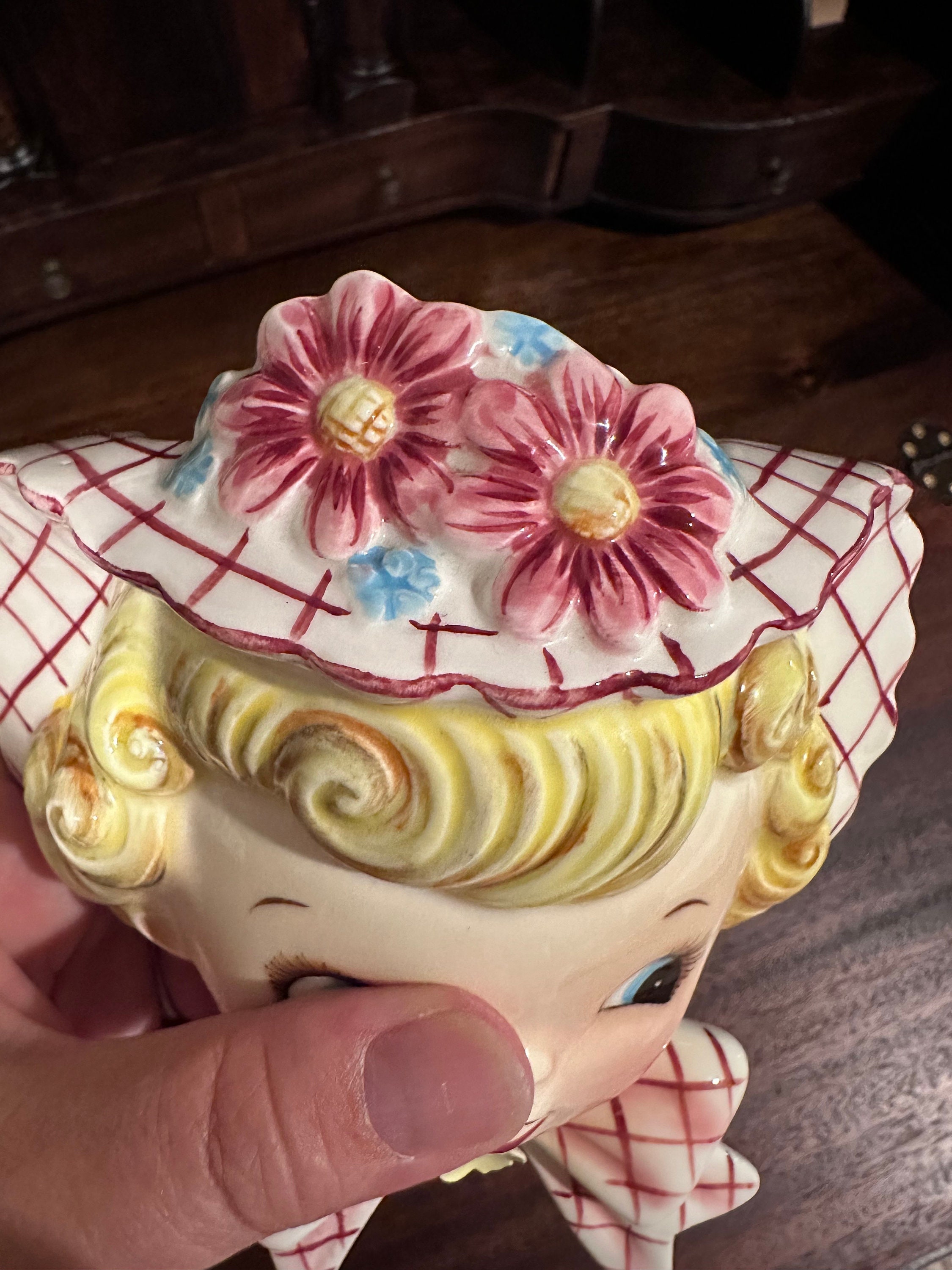 Vintage Lefton Miss Dainty Wall Pocket: ESD Japan Wall Hanging - Etsy