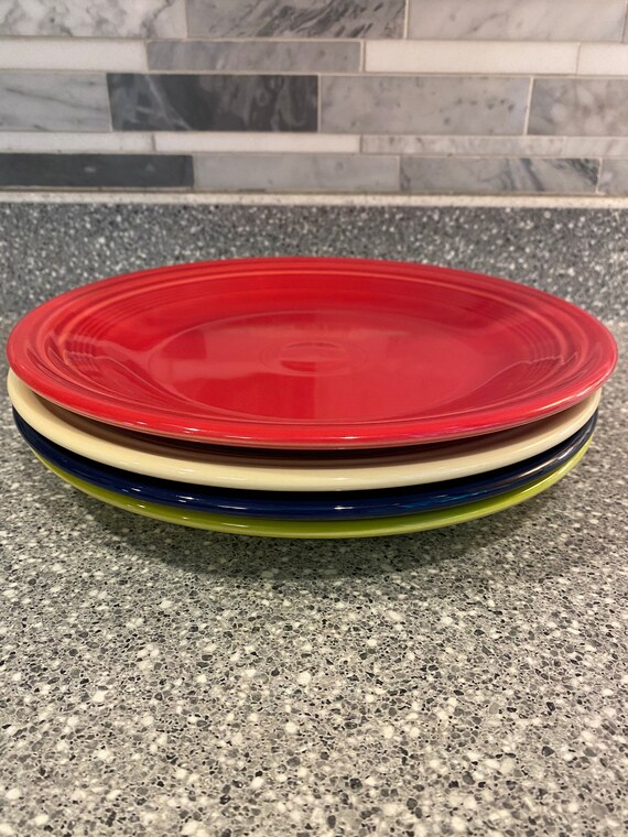 Fiesta Dinner Plates Fiestaware Plates Dinnerware Multi Etsy
